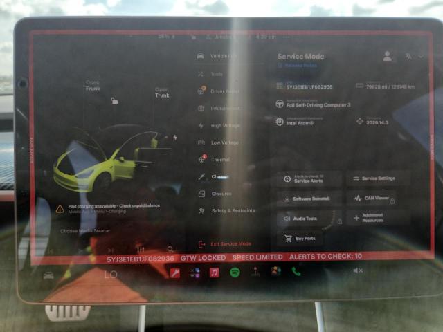 Aukcja sprzedaży 2018 Tesla Model 3, vin: 5YJ3E1EB1JF082936, numer aukcji: 57360216