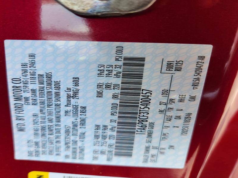 Продажа на аукционе авто 2026 Ford Mustang, vin: 1FA6P8CF3T5400457, номер лота: 58598646