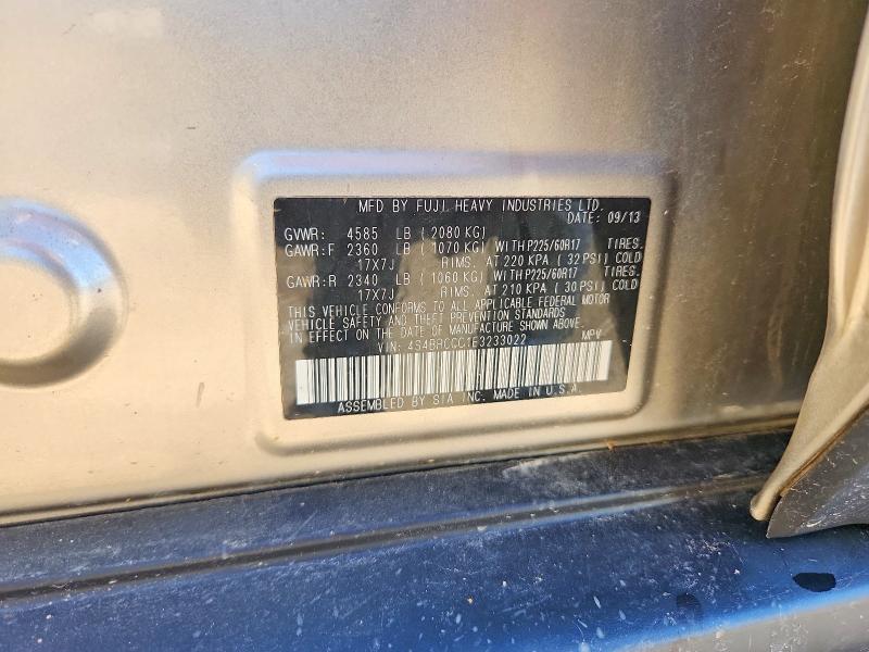 56662606 :رقم المزاد ، 4S4BRCCC1E3233022 vin ، 2014 Subaru Outback مزاد بيع