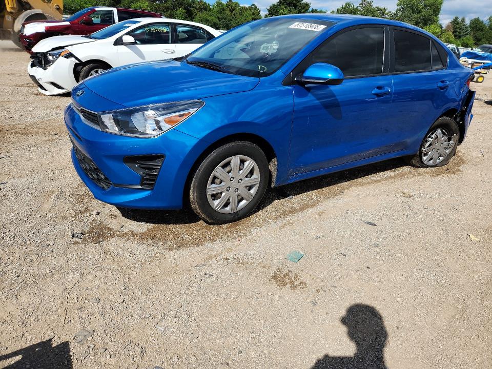 2021 Kia Rio მანქანა იყიდება აუქციონზე, vin: 3KPA24AD1ME393589, აუქციონის ნომერი: 57510906