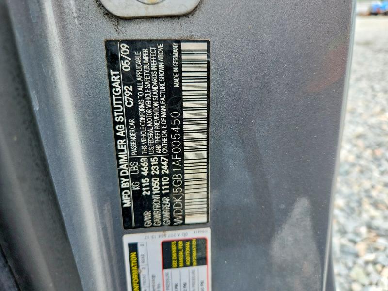57074086 :رقم المزاد ، WDDKJ5GB1AF005450 vin ، 2010 Mercedes-benz E مزاد بيع