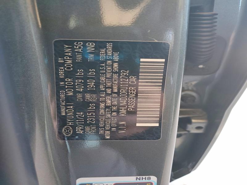 Продаж на аукціоні авто 2024 Hyundai Elantra, vin: KMHLN4DJ0RU112792, номер лоту: 55574586