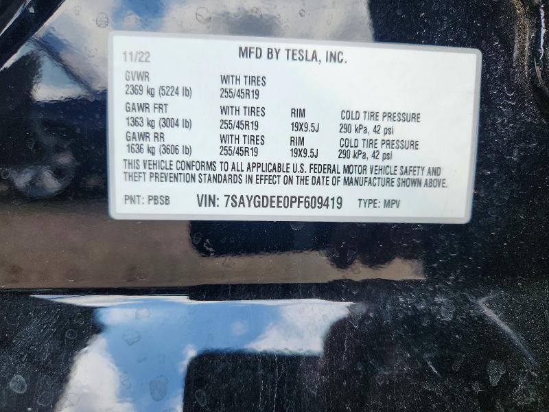 Aukcja sprzedaży 2023 Tesla Model Y, vin: 7SAYGDEE0PF609419, numer aukcji: 56488876