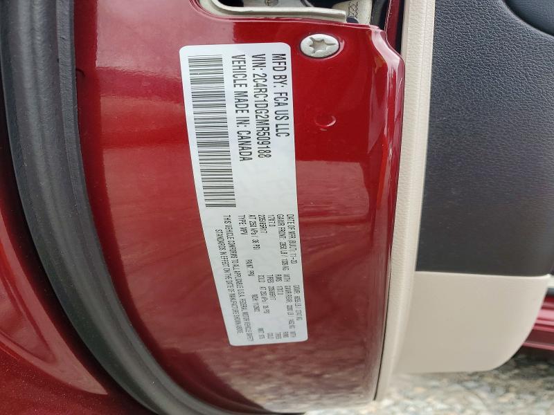 59128826 :رقم المزاد ، 2C4RC1DG2MR509188 vin ، 2021 Chrysler Voyager مزاد بيع