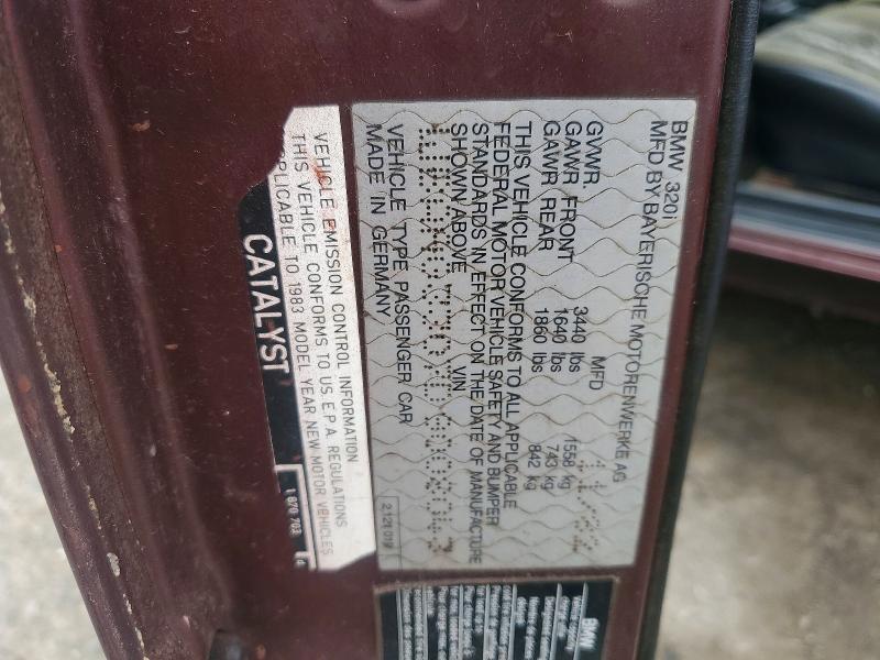 Продаж на аукціоні авто 1983 Bmw 320, vin: WBAAG3307D9008043, номер лоту: 56460766