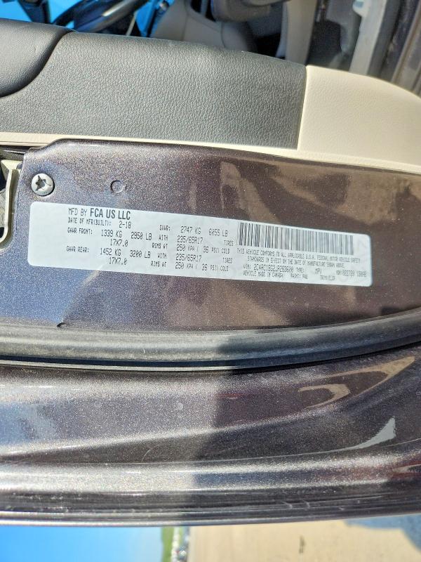 Aukcja sprzedaży 2018 Chrysler Pacifica, vin: 2C4RC1BG2JR263600, numer aukcji: 55939356