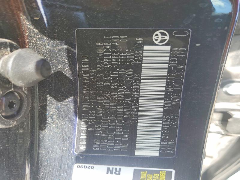 Aukcja sprzedaży 2024 Toyota Corolla, vin: 5YFB4MCE7RP203708, numer aukcji: 58144916
