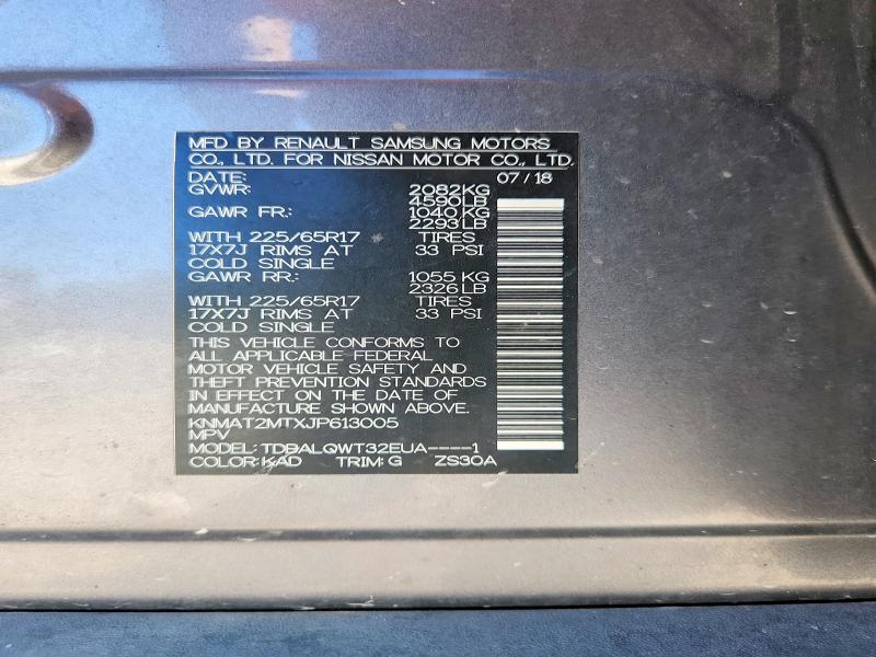 Aukcja sprzedaży 2018 Nissan Rogue, vin: KNMAT2MTXJP613005, numer aukcji: 56187696