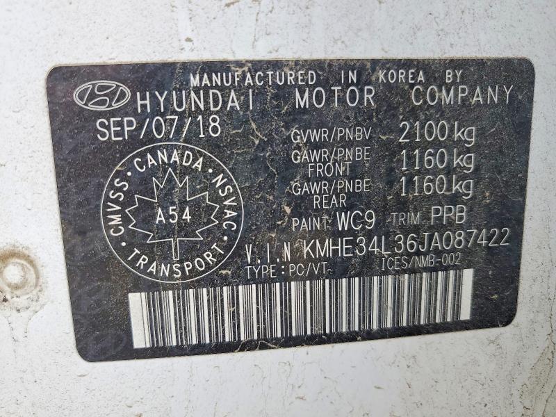 Продажа на аукционе авто 2018 Hyundai Sonata Hybrid, vin: KMHE34L36JA087422, номер лота: 58261436