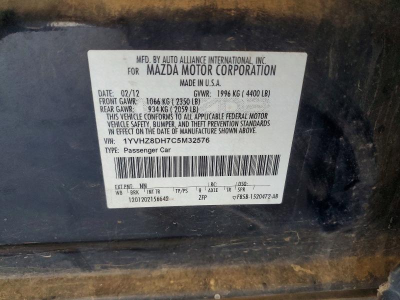 Продажа на аукционе авто 2012 Mazda 6, vin: 1YVHZ8DH7C5M32576, номер лота: 54835766