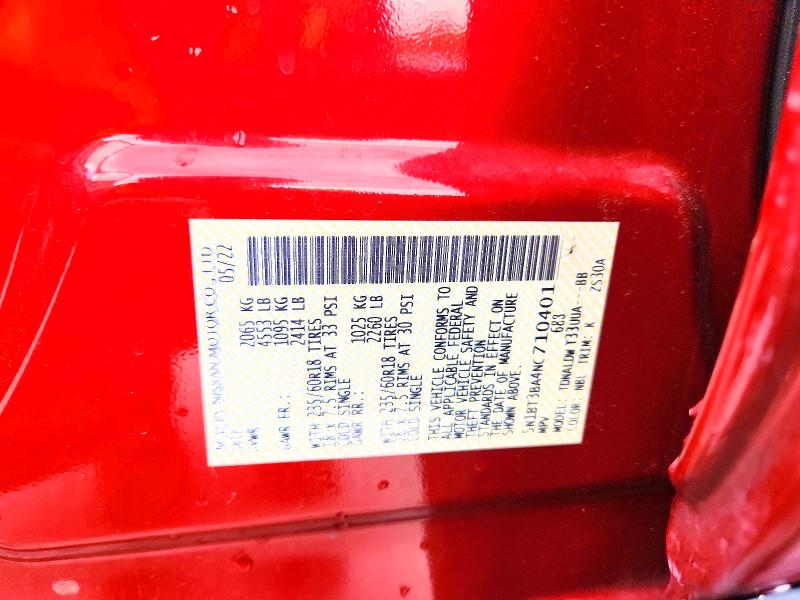 Продажа на аукционе авто 2022 Nissan Rogue, vin: 5N1BT3BA4NC710401, номер лота: 55720686
