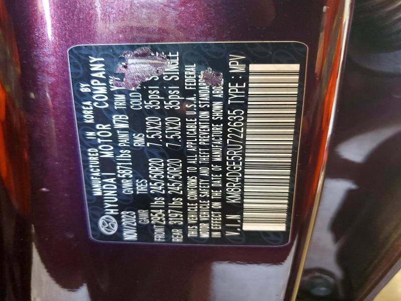 Aukcja sprzedaży 2024 Hyundai Palisade, vin: KM8R4DGE5RU722635, numer aukcji: 57364426