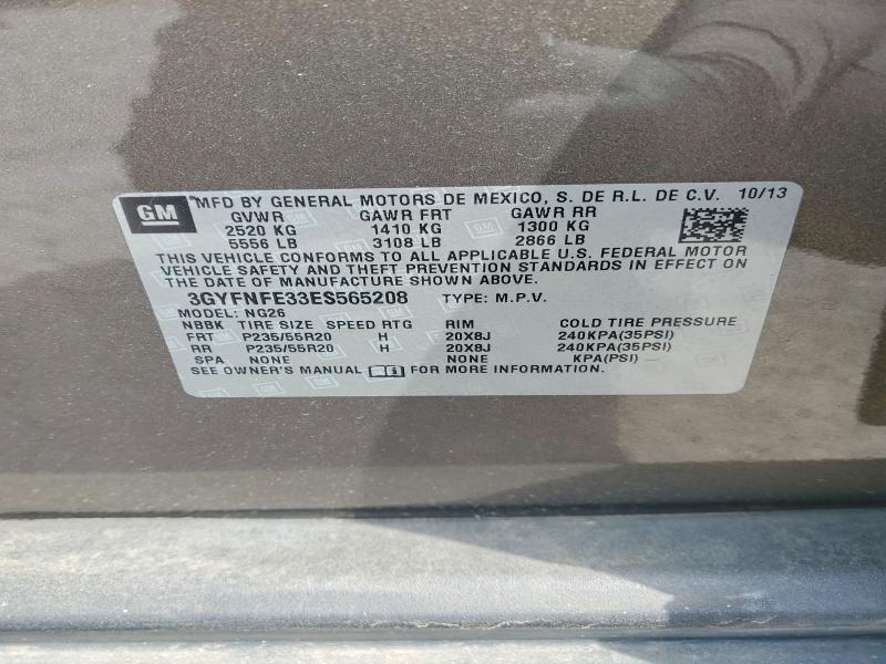 Продаж на аукціоні авто 2014 Cadillac Srx, vin: 3GYFNFE33ES565208, номер лоту: 56722736