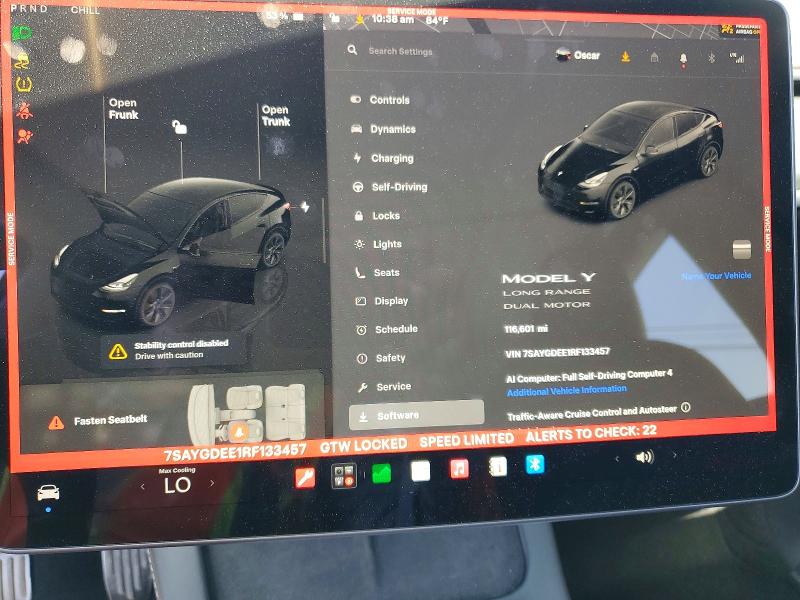 2024 Tesla Model Y მანქანა იყიდება აუქციონზე, vin: 7SAYGDEE1RF133457, აუქციონის ნომერი: 55466356