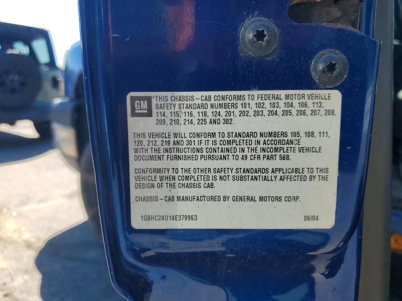 55818866 :رقم المزاد ، 1GBHC24U14E379963 vin ، 2004 Chevrolet Silverado مزاد بيع