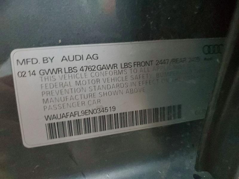 Auction sale of the 2014 Audi A4, vin: WAUAFAFL9EN034519, lot number: 57959426