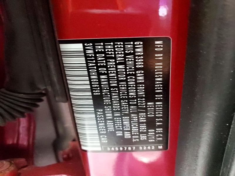 Aukcja sprzedaży 2017 Volkswagen Beetle, vin: 3VWF17AT0HM606798, numer aukcji: 56941766