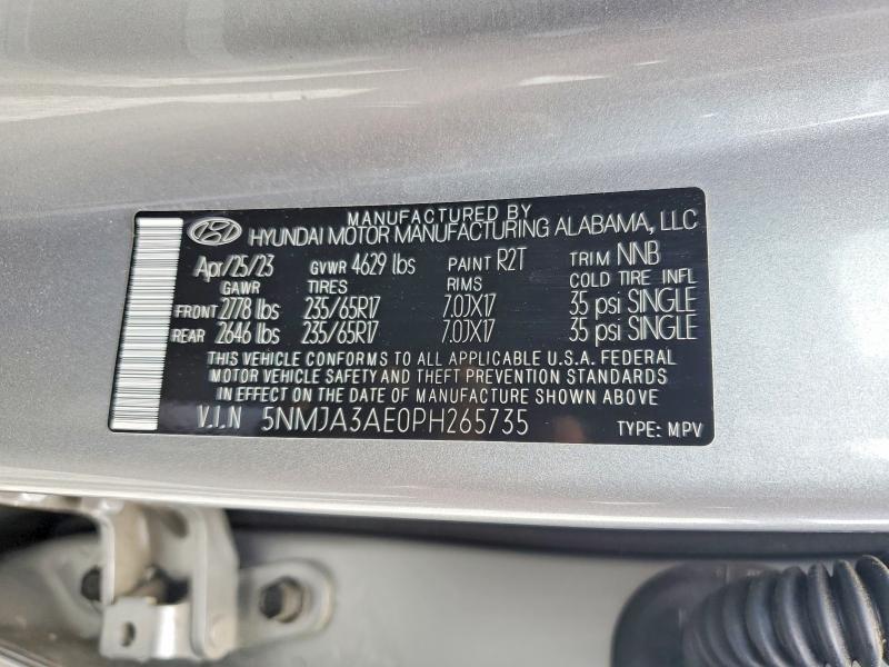 Продажа на аукционе авто 2023 Hyundai Tucson, vin: 5NMJA3AE0PH265735, номер лота: 58060166