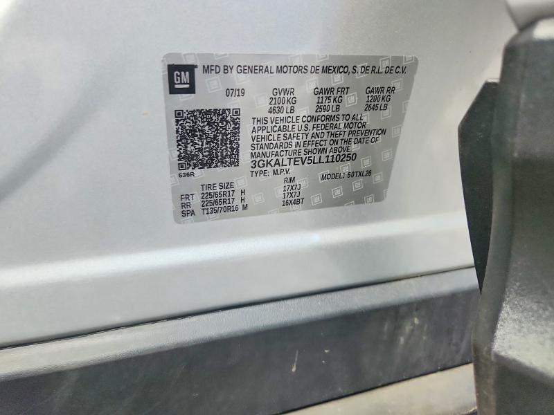 Продаж на аукціоні авто 2020 Gmc Terrain, vin: 3GKALTEV5LL110250, номер лоту: 58107286