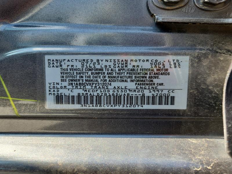 Продажа на аукционе авто 2023 Nissan Sentra, vin: 3N1AB8CVXPY312074, номер лота: 56422166