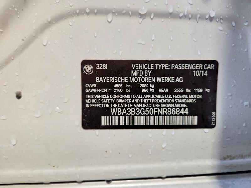 Aukcja sprzedaży 2015 Bmw 328, vin: WBA3B3G50FNR86844, numer aukcji: 58321996