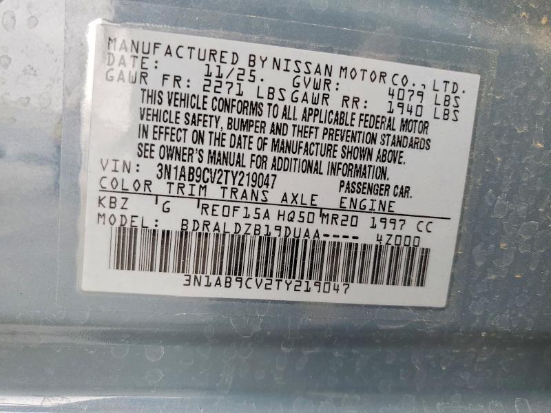 Aukcja sprzedaży 2026 Nissan Sentra, vin: 3N1AB9CV2TY219047, numer aukcji: 57431686