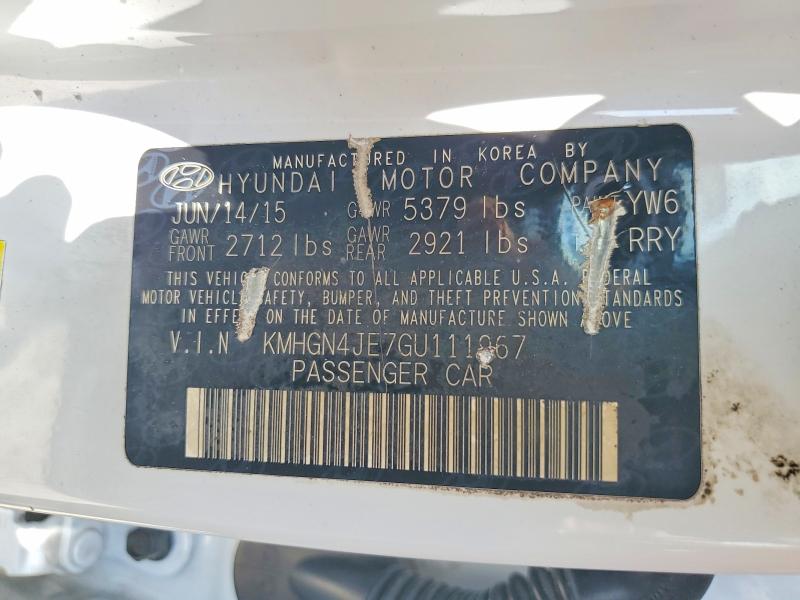 Aukcja sprzedaży 2016 Hyundai Genesis, vin: KMHGN4JE7GU111967, numer aukcji: 57914406