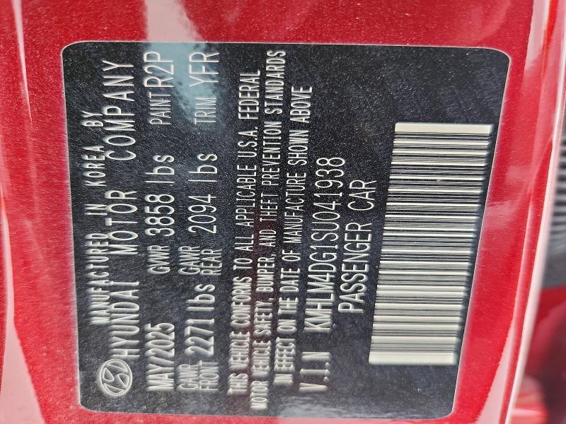Продажа на аукционе авто 2025 Hyundai Elantra, vin: KMHLM4DG1SU041938, номер лота: 56295326