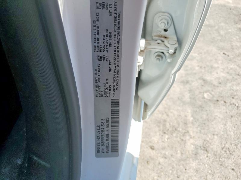 58027186 :رقم المزاد ، 3C6RREFG9S4153515 vin ، 2025 Ram 1500 مزاد بيع