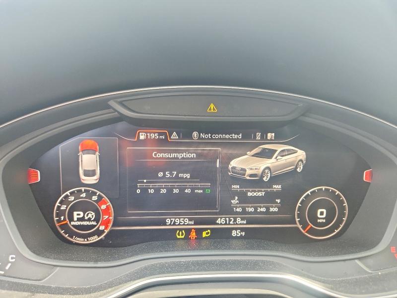 2018 Audi S5 მანქანა იყიდება აუქციონზე, vin: WAUC4CF52JA083798, აუქციონის ნომერი: 56026056