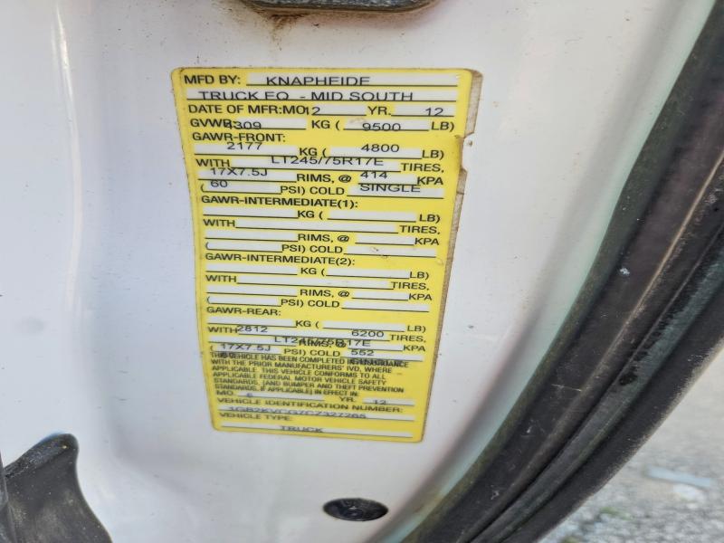 Продаж на аукціоні авто 2012 Chevrolet Silverado, vin: 1GB2KVCG7CZ327265, номер лоту: 56952416