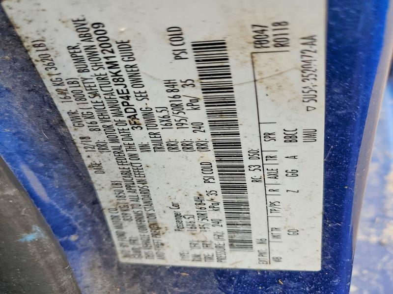 Продажа на аукционе авто 2019 Ford Fiesta, vin: 3FADP4EJ8KM120009, номер лота: 57487106
