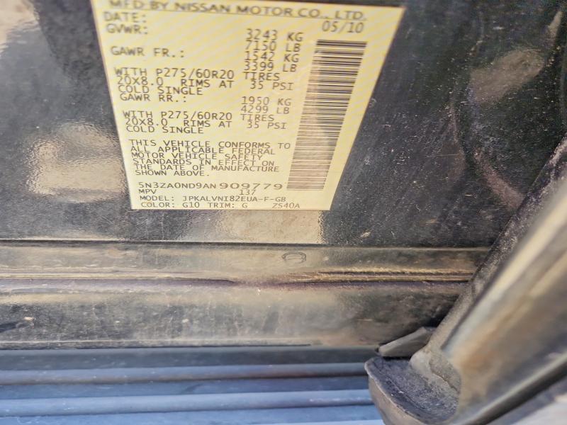 Продаж на аукціоні авто 2010 Infiniti Qx56, vin: 5N3ZA0ND9AN909779, номер лоту: 58396936
