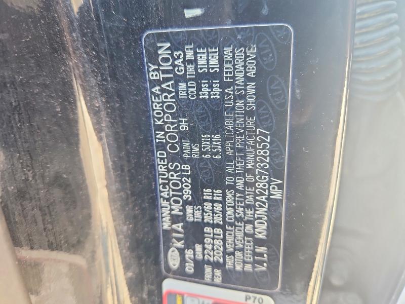 54845546 :رقم المزاد ، KNDJN2A28G7328527 vin ، 2016 Kia Soul مزاد بيع