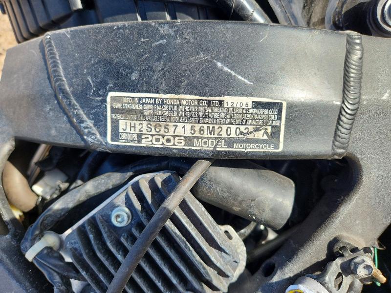 Aukcja sprzedaży 2006 Honda Cbr1000, vin: JH2SC57156M200277, numer aukcji: 57014706