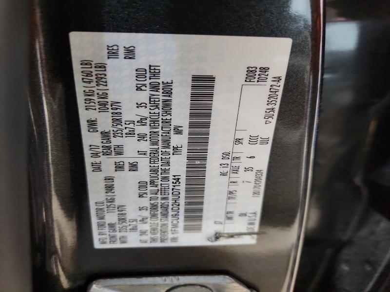 Продаж на аукціоні авто 2017 Ford Escape, vin: 1FMCU9JD2HUD71541, номер лоту: 56622096