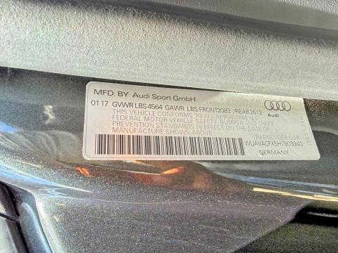 Aukcja sprzedaży 2017 Audi R8, vin: WUAVACFX5H7903940, numer aukcji: 85636545