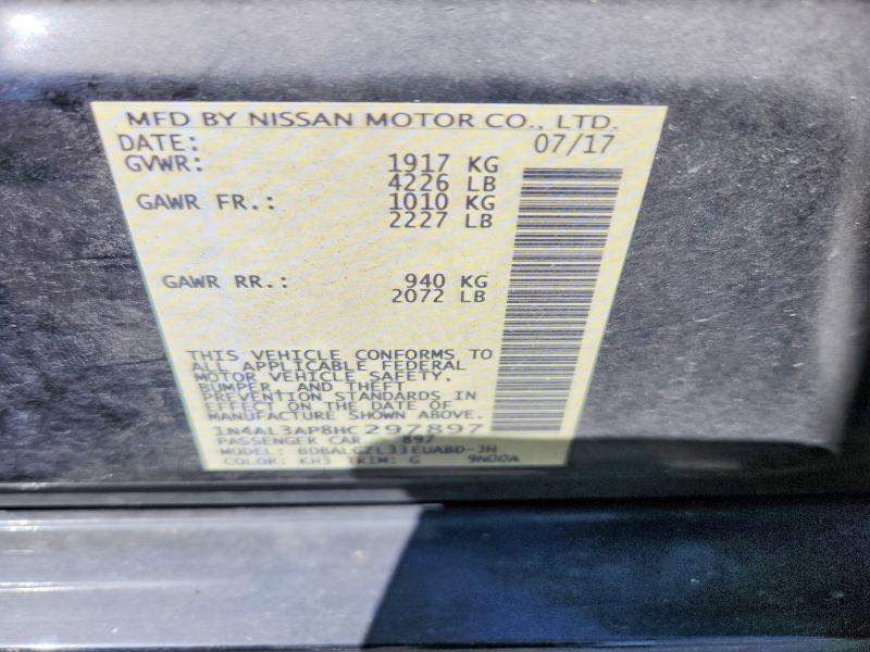 Aukcja sprzedaży 2017 Nissan Altima, vin: 1N4AL3AP8HC297897, numer aukcji: 57718216