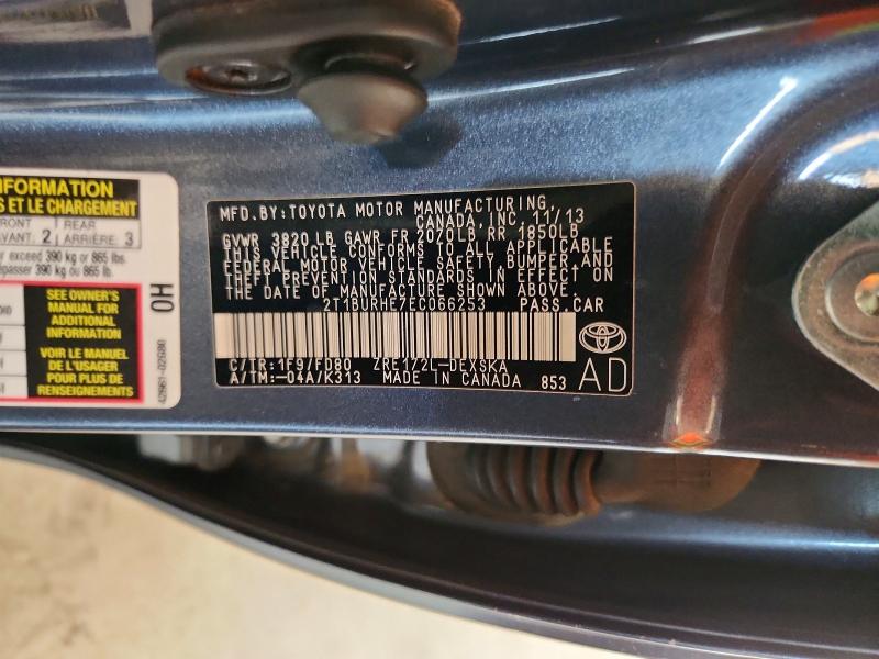 Aukcja sprzedaży 2014 Toyota Corolla, vin: 2T1BURHE7EC066253, numer aukcji: 56105116