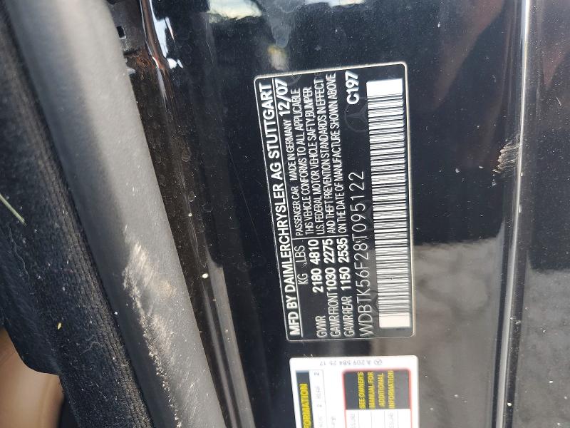 Aukcja sprzedaży 2008 Mercedes-benz Clk, vin: WDBTK56F28T095122, numer aukcji: 57081766