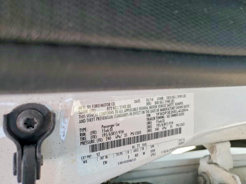 Aukcja sprzedaży 2014 Ford Focus, vin: 1FADP3E20EL432804, numer aukcji: 57335626