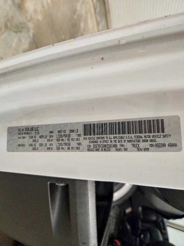 Продаж на аукціоні авто 2019 Ram Promaster 2500, vin: 3C6TRVDG0KE501480, номер лоту: 56354536
