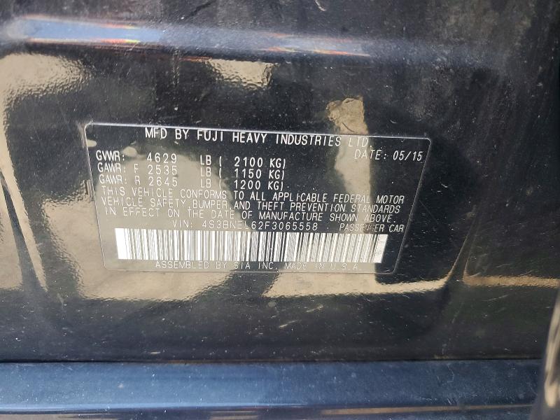Продажа на аукционе авто 2015 Subaru Legacy, vin: 4S3BNEL62F3065558, номер лота: 57134296