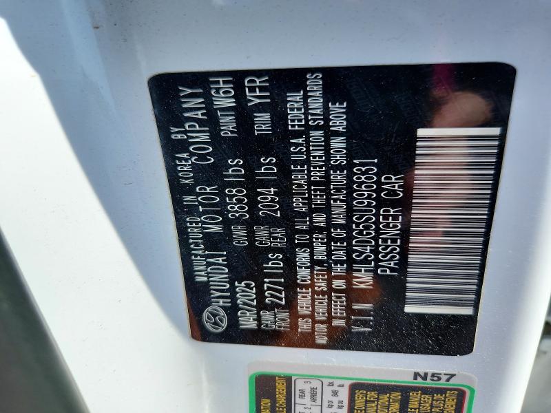 56521636 :رقم المزاد ، KMHLS4DG5SU996831 vin ، 2025 Hyundai Elantra مزاد بيع