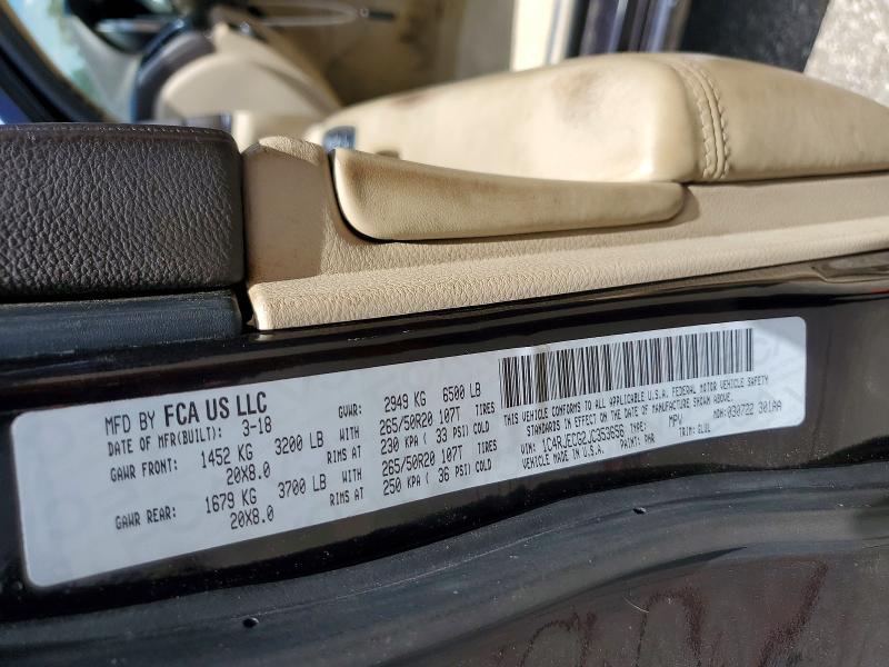 Aukcja sprzedaży 2018 Jeep Grand Cherokee, vin: 1C4RJECG2JC353656, numer aukcji: 55502536
