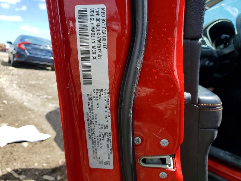 Aukcja sprzedaży 2021 Jeep Compass, vin: 3C4NJDCB7MT512581, numer aukcji: 57194976