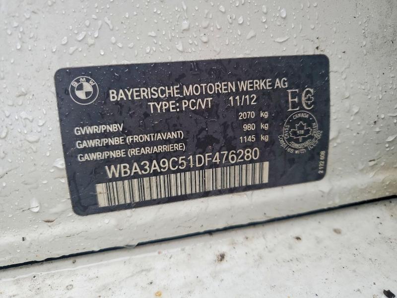 Продаж на аукціоні авто 2013 Bmw 335, vin: WBA3A9C51DF476280, номер лоту: 58411926