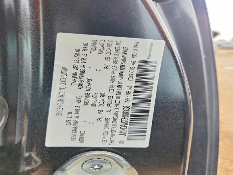 2017 Mazda Mx-5 Miata მანქანა იყიდება აუქციონზე, vin: JM1NDAM70H0101008, აუქციონის ნომერი: 58615886