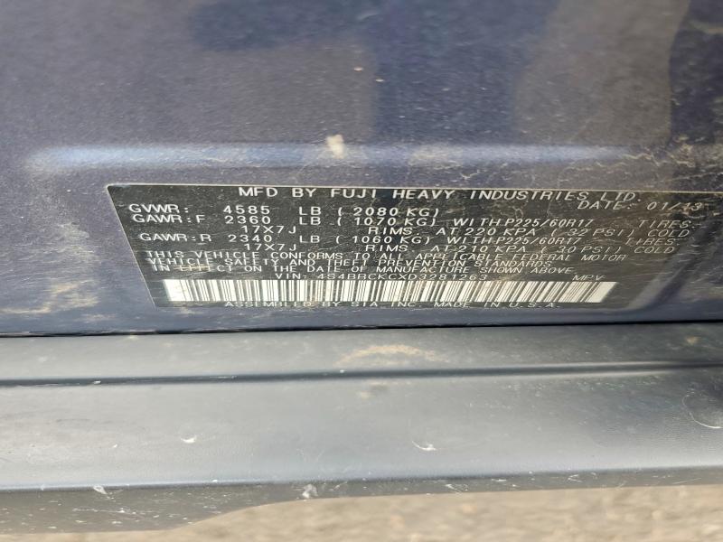 Aukcja sprzedaży 2013 Subaru Outback, vin: 4S4BRCKCXD3281263, numer aukcji: 56927416