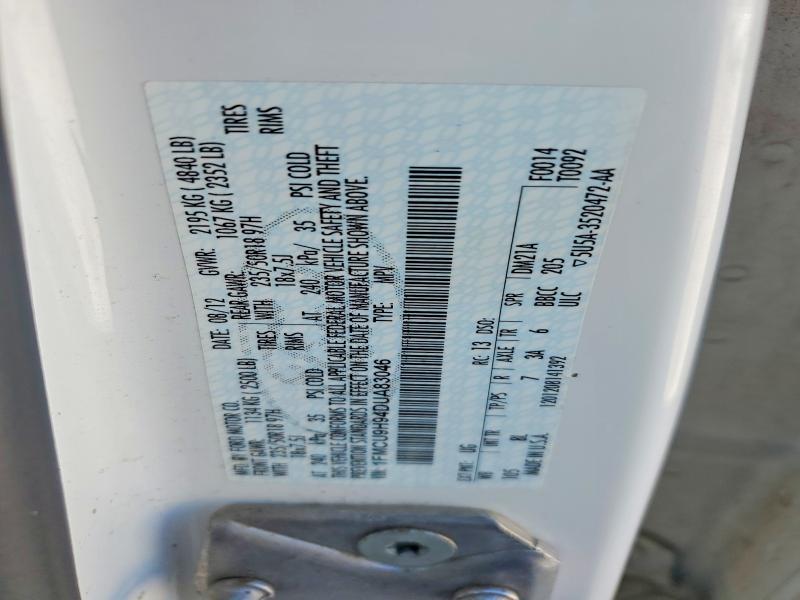 Aukcja sprzedaży 2013 Ford Escape, vin: 1FMCU9H94DUA83046, numer aukcji: 56425866